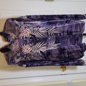 Johnny Was Kasumi Velvet boxy shirt